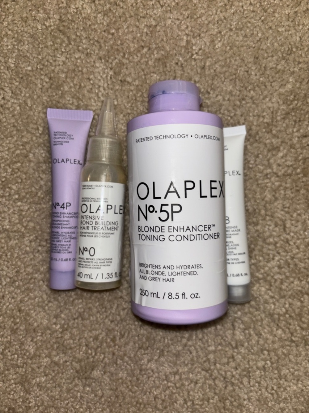 OLAPLEX No.5P Blonde Enhancer Toning Conditioner - Lavender & White Bundle